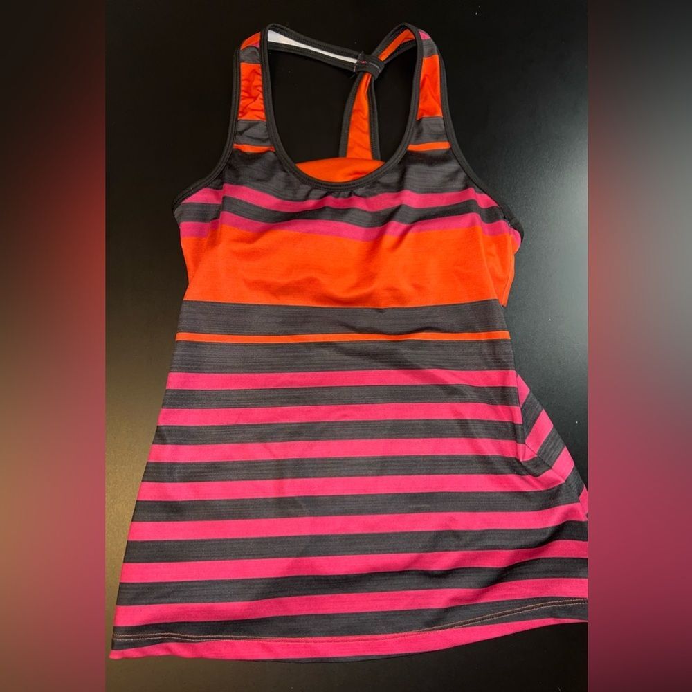 Ryka Women’s Striped Athletic Tank Top Size Medium EUC